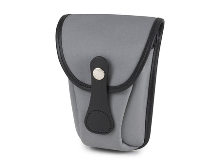 Billingham AVEA 7 End Pocket Pouch - Grey Canvas / Black Leather-Camera Bag Pockets-Billingham
