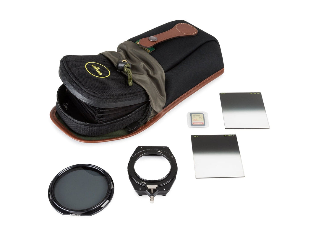 Billingham AVEA 8 End Pocket Pouch - Black FibreNyte / Tan Leather-Camera Bag Pockets-Kudos Cameras