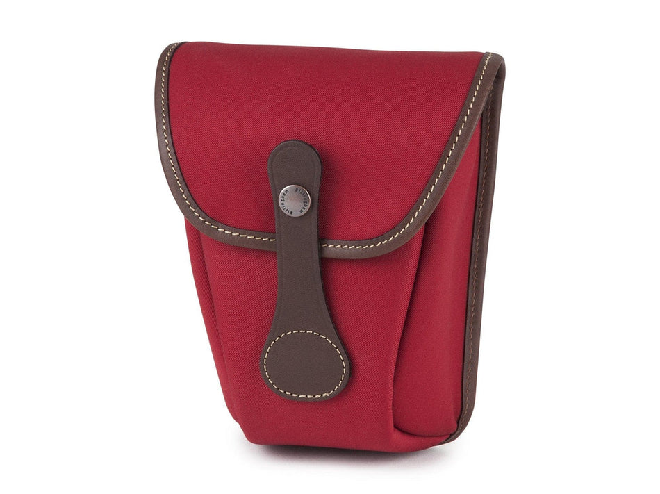 Billingham AVEA 8 End Pocket Pouch - Burgundy Canvas / Chocolate Leather-Camera Bag Pockets-Billingham