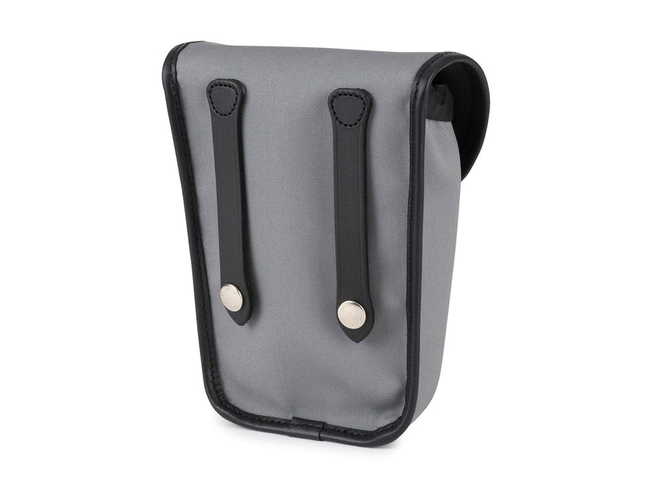 Billingham AVEA 8 End Pocket Pouch - Grey Canvas / Black Leather-Camera Bag Pockets-Billingham