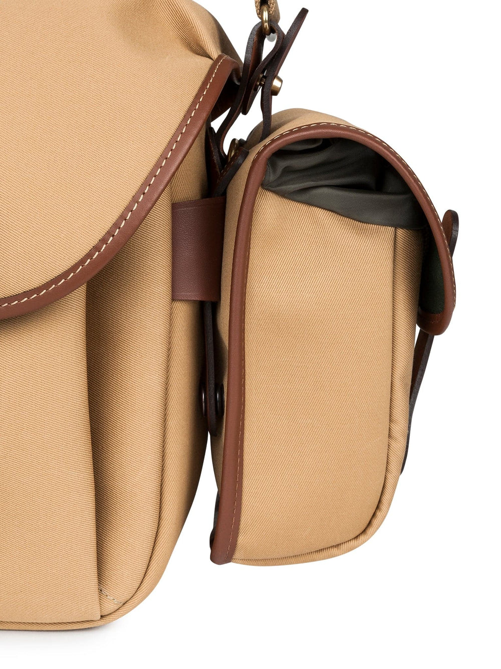 Billingham AVEA 8 End Pocket Pouch - Khaki FibreNyte / Chocolate Leather-Camera Bag Pockets-Kudos Cameras