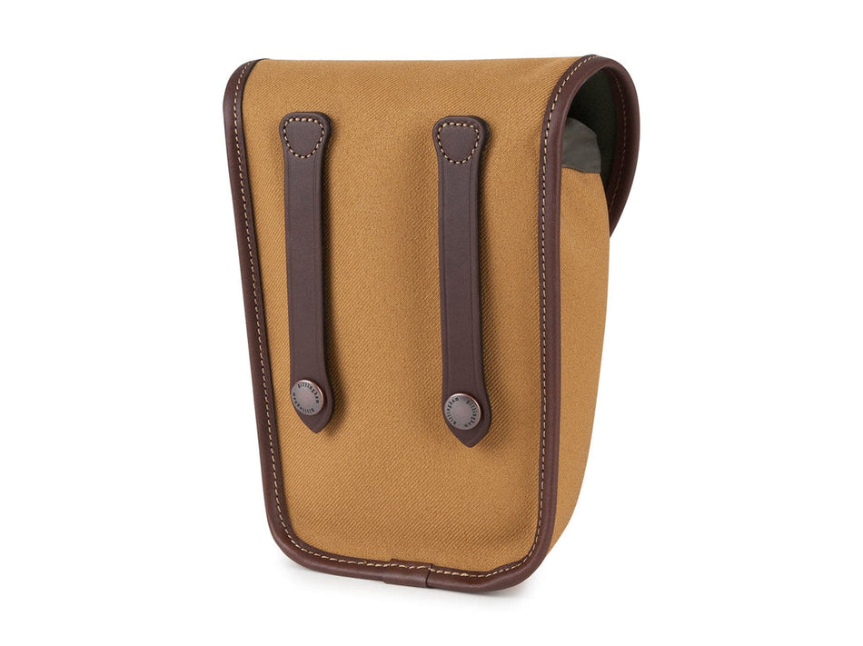 Billingham AVEA 8 End Pocket Pouch - Khaki FibreNyte / Chocolate Leather-Camera Bag Pockets-Billingham