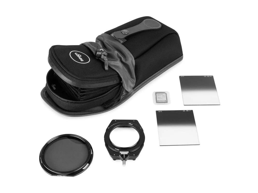 Billingham AVEA 8 End Pocket Pouch - Navy FibreNyte / Chocolate Leather-Camera Bag Pockets-Kudos Cameras