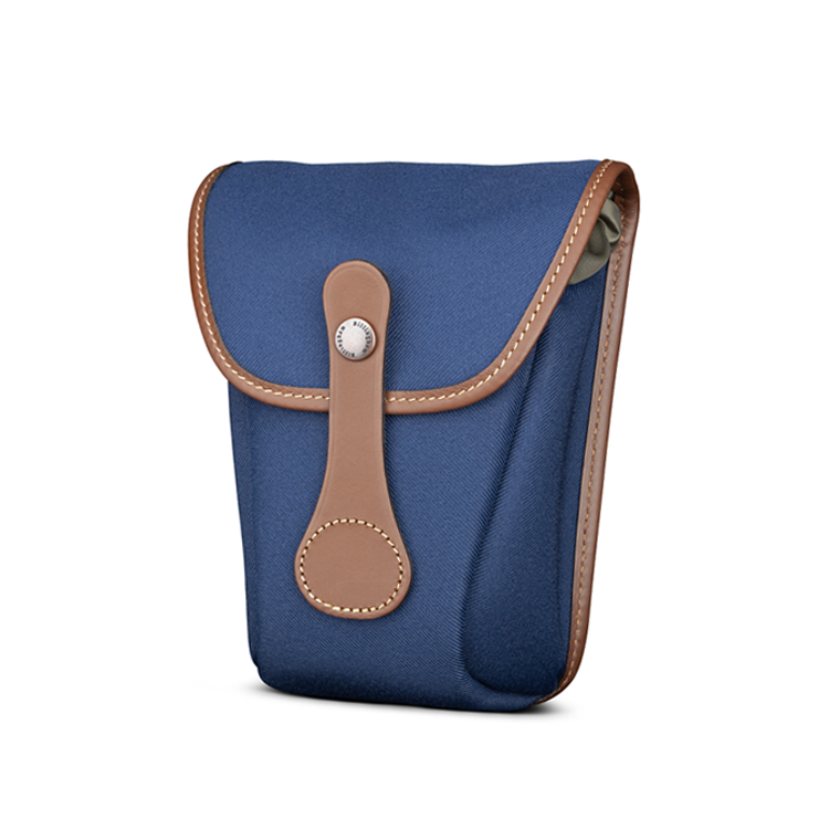 Billingham AVEA 8 End Pocket Pouch - Navy FibreNyte / Chocolate Leather-Camera Bag Pockets-Kudos Cameras