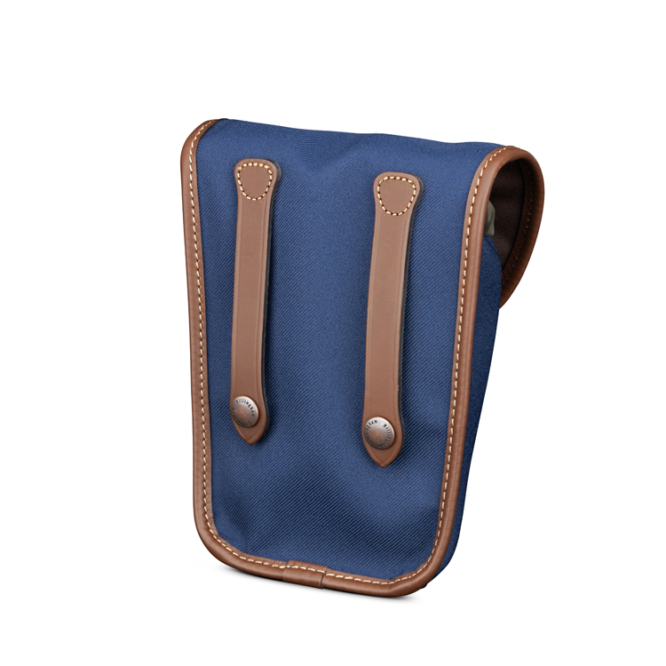 Billingham AVEA 8 End Pocket Pouch - Navy FibreNyte / Chocolate Leather-Camera Bag Pockets-Billingham