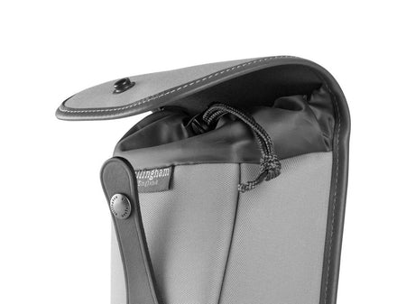 Billingham AVEA 8 End Pocket Pouch - Sage FibreNyte / Black Leather-Camera Bag Pockets-Billingham