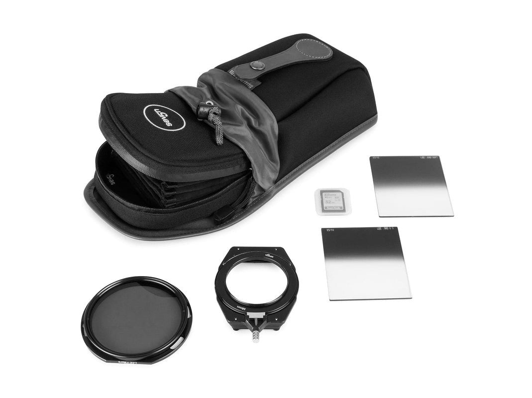 Billingham AVEA 8 End Pocket Pouch - Sage FibreNyte / Black Leather-Camera Bag Pockets-Billingham