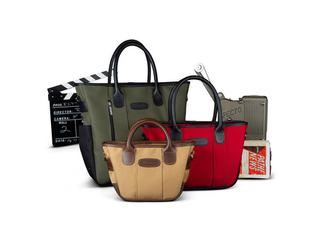 Billingham Key Grip Handbag - Burgundy Canvas / Black Leather-Totes Bags-Kudos Cameras