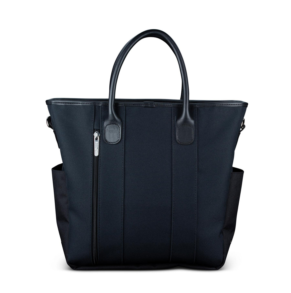 Billingham Best Boy Tote Bag - Black FibreNyte / Black Leather-Totes Bags-Billingham