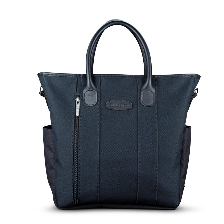 Billingham Best Boy Tote Bag - Black FibreNyte / Black Leather-Totes Bags-Billingham