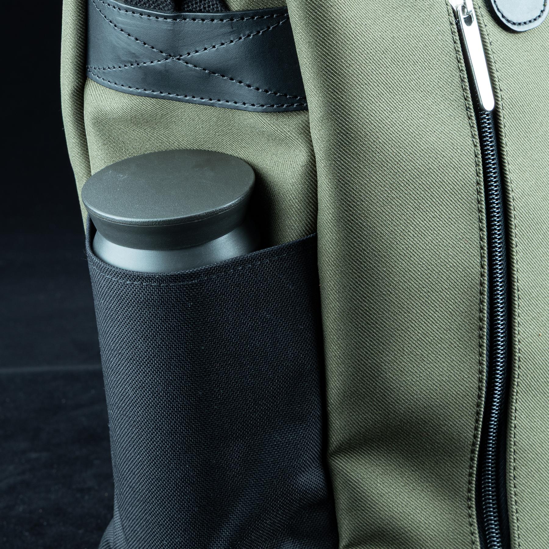 Billingham Best Boy Tote Bag - Sage FibreNyte / Black Leather-Totes Bags-Billingham