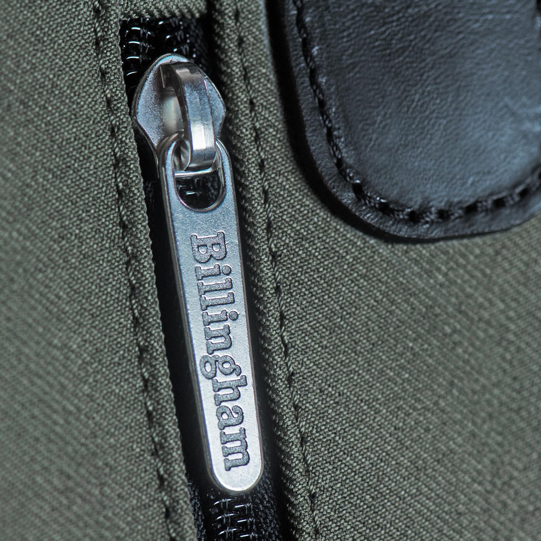 Billingham Best Boy Tote Bag - Sage FibreNyte / Black Leather-Totes Bags-Billingham