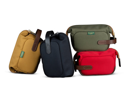 Billingham Capsule 1 Camera Pouch - Burgundy Canvas / Chocolate Leather-Camera Pouches-Kudos Cameras