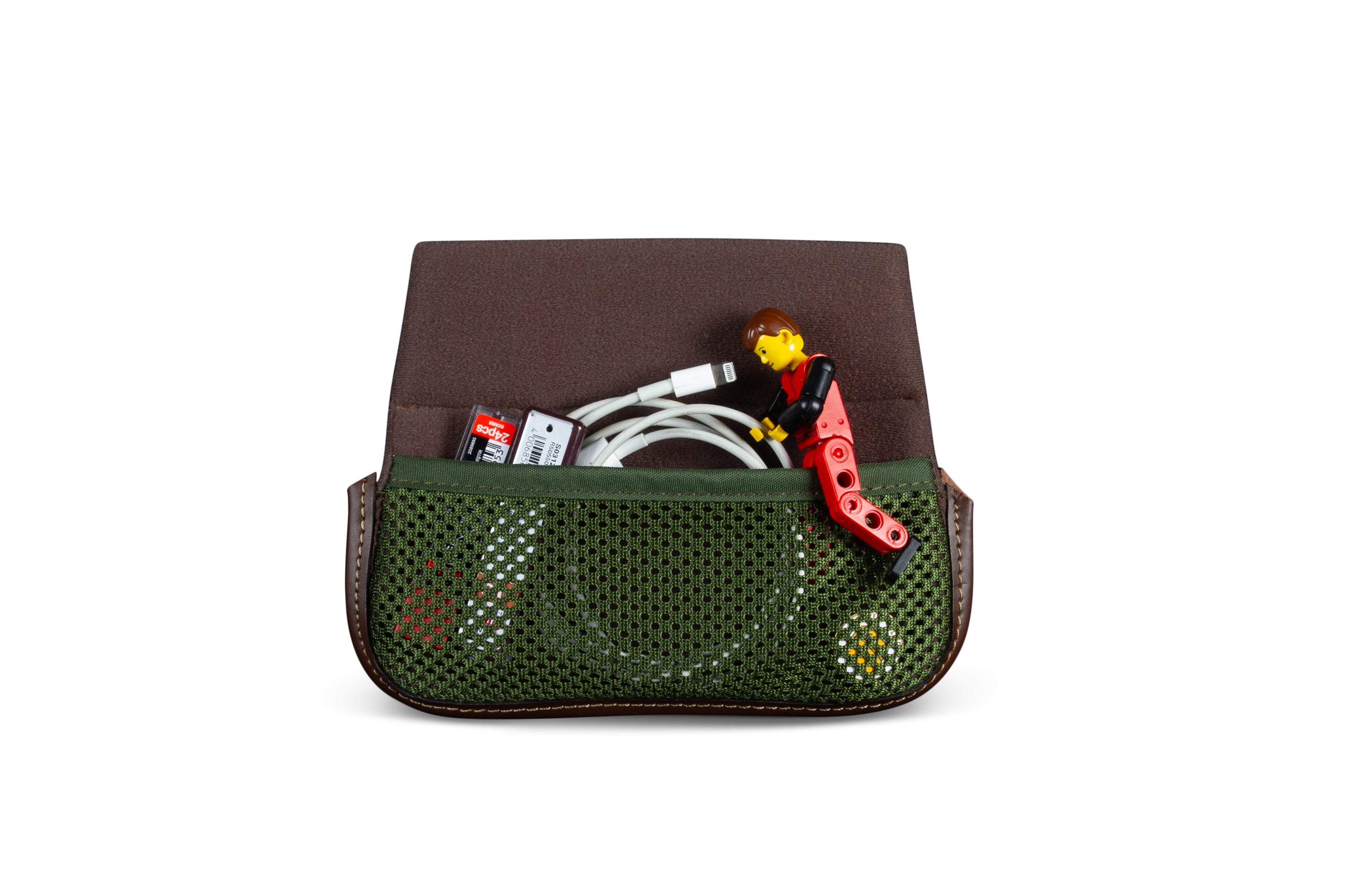 Billingham Capsule 1 Camera Pouch - Burgundy Canvas / Chocolate Leather-Camera Pouches-Kudos Cameras