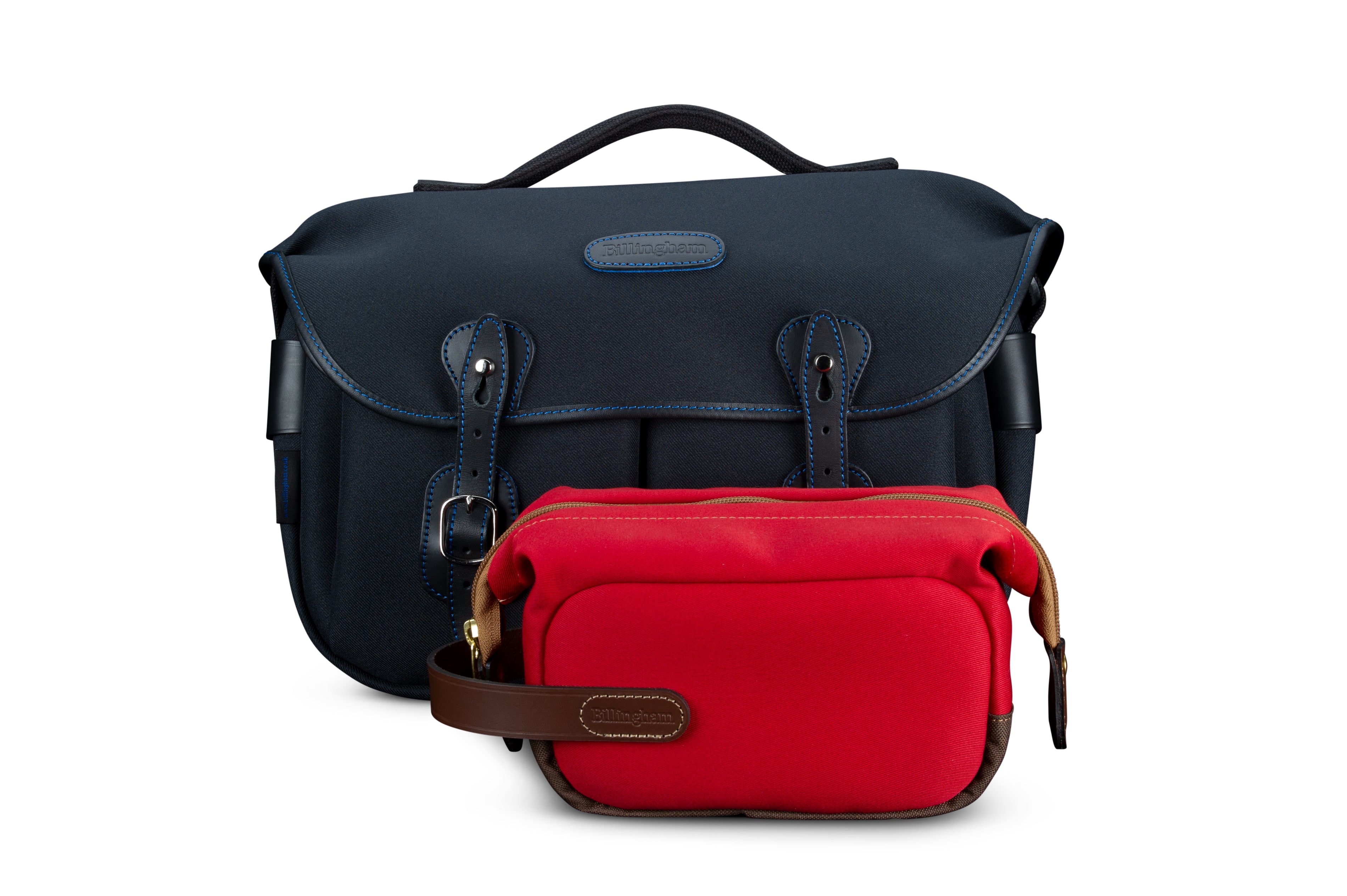 Billingham Capsule 1 Camera Pouch - Burgundy Canvas / Chocolate Leather-Camera Pouches-Billingham