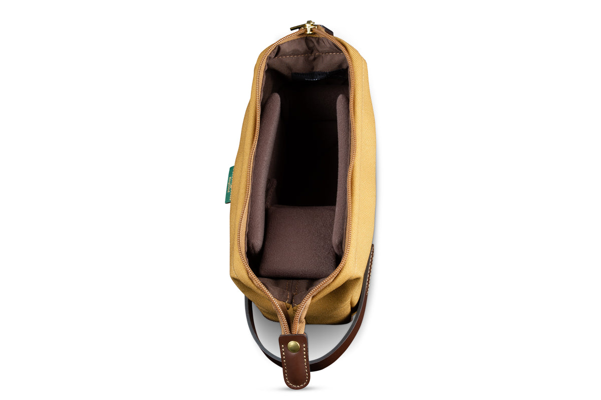 Billingham Capsule 1 Camera Pouch - Khaki FibreNyte / Chocolate Leather-Camera Pouches-Kudos Cameras