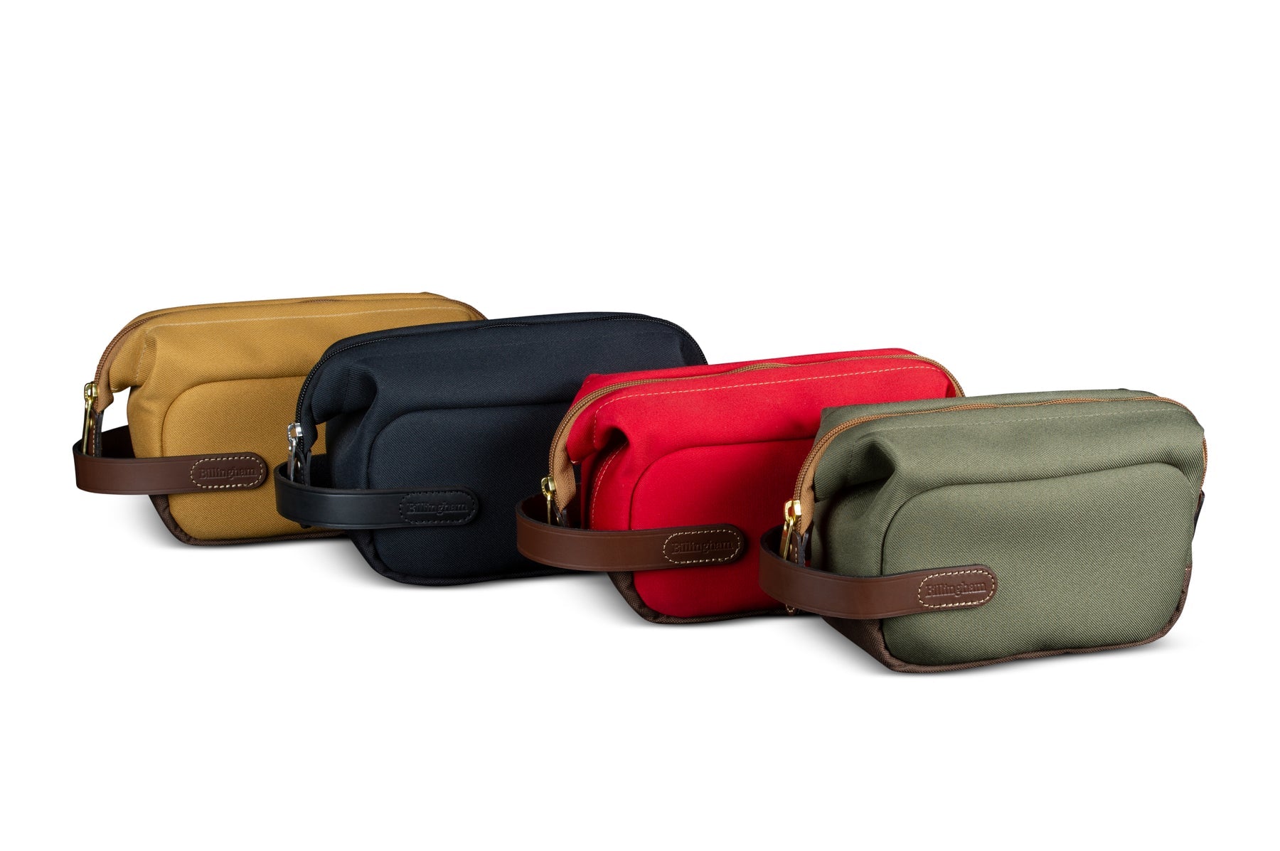 Billingham Capsule 1 Camera Pouch - Navy FibreNyte / Chocolate Leather-Camera Pouches-Billingham