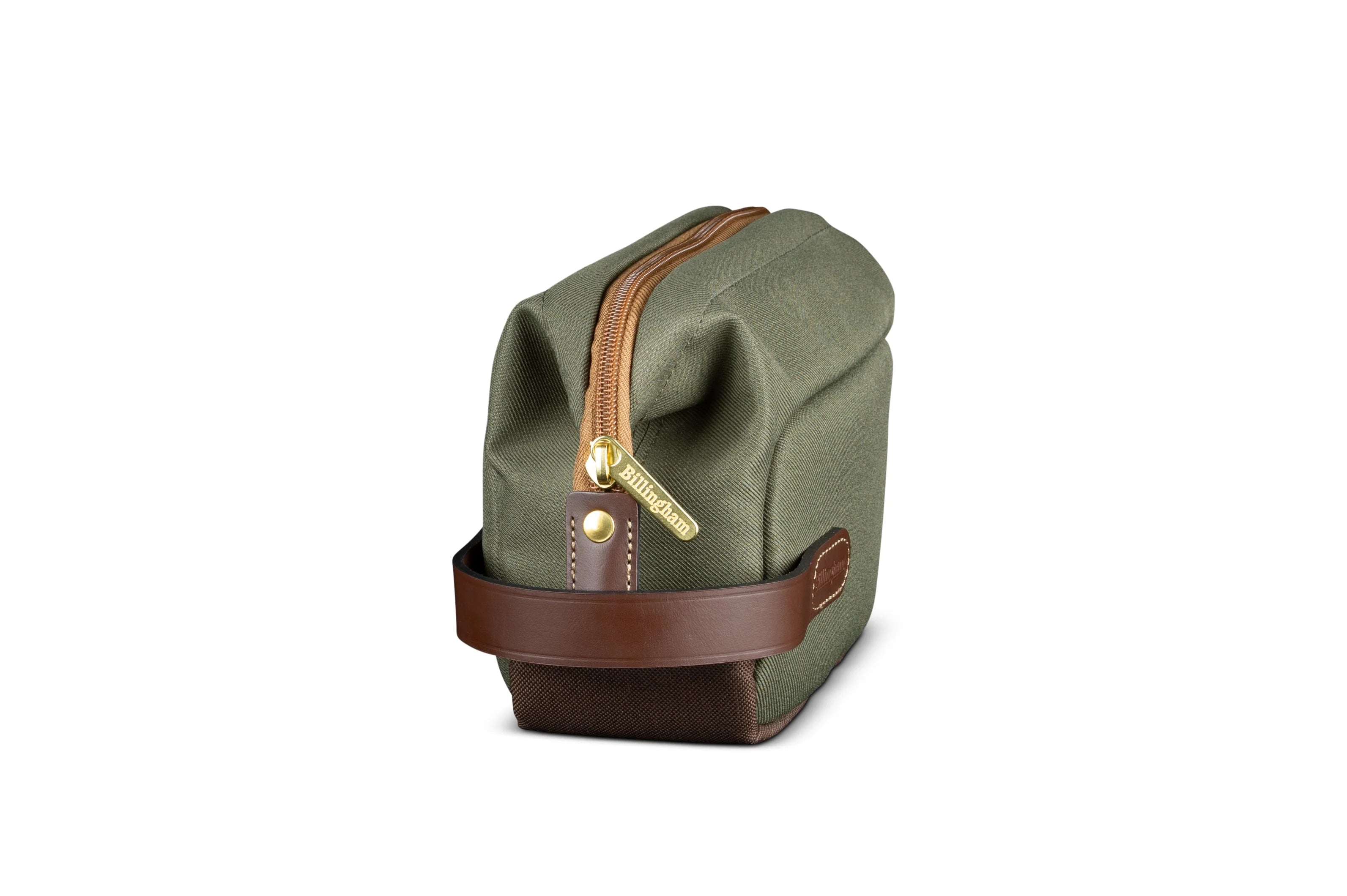Billingham Capsule 1 Camera Pouch - Sage FibreNyte / Chocolate Leather-Camera Pouches-Kudos Cameras