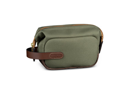 Billingham Capsule 1 Camera Pouch - Sage FibreNyte / Chocolate Leather-Camera Pouches-Billingham