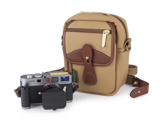Billingham Compact Stowaway Camera Bag - Khaki Canvas / Tan Leather-Camera Bags-Billingham