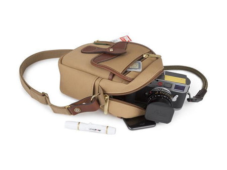 Billingham Compact Stowaway Camera Bag - Khaki Canvas / Tan Leather-Camera Bags-Billingham