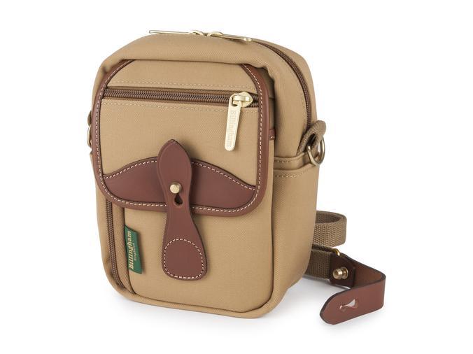 Billingham Compact Stowaway Camera Bag - Khaki Canvas / Tan Leather-Camera Bags-Billingham