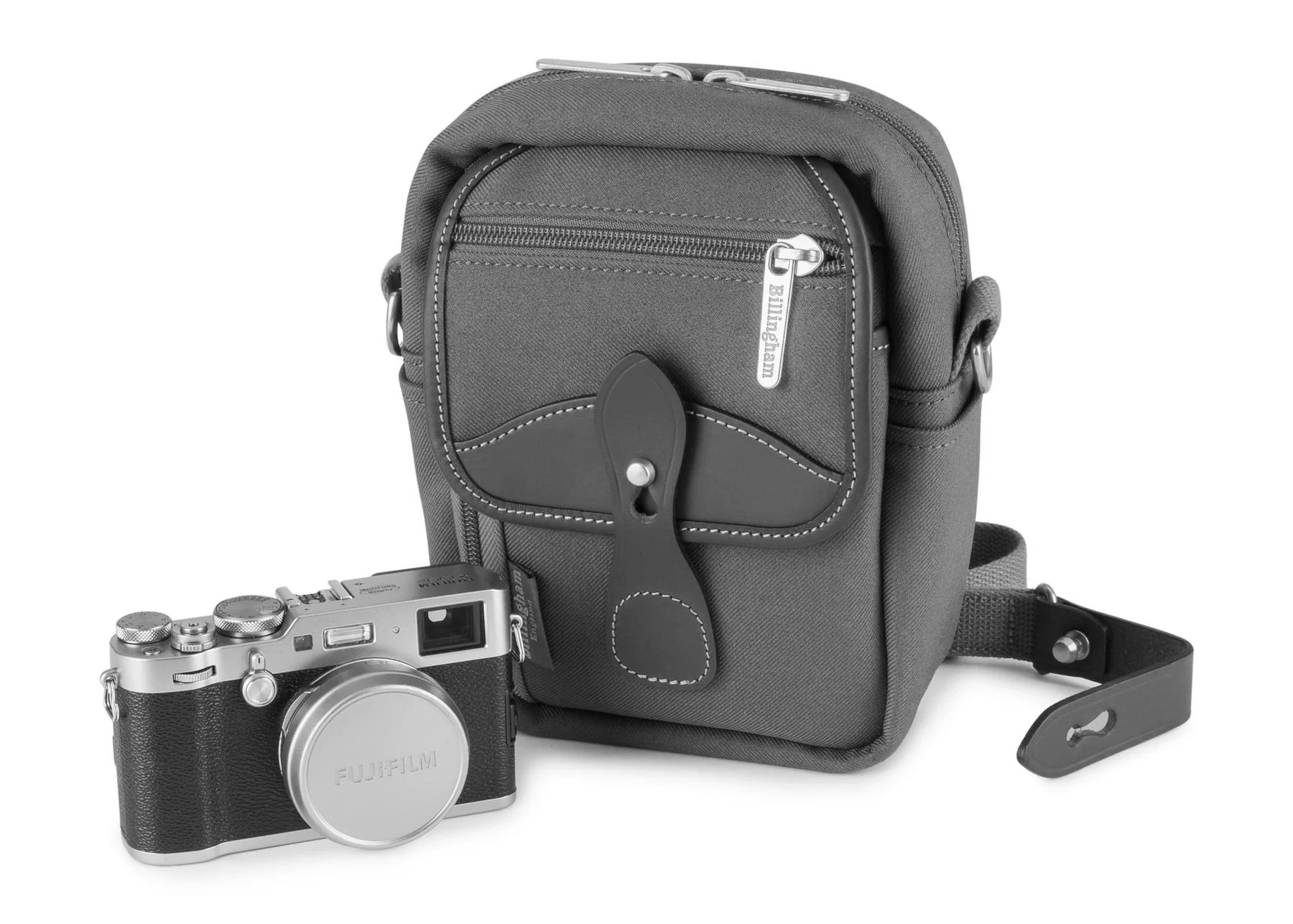 Billingham Compact Stowaway - Sage FibreNyte / Black Leather-Camera Bags-Billingham