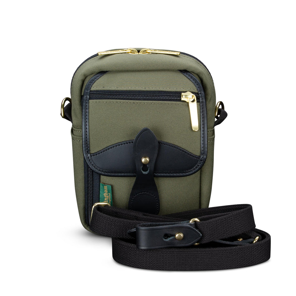 Billingham Compact Stowaway - Sage FibreNyte / Black Leather-Camera Bags-Billingham