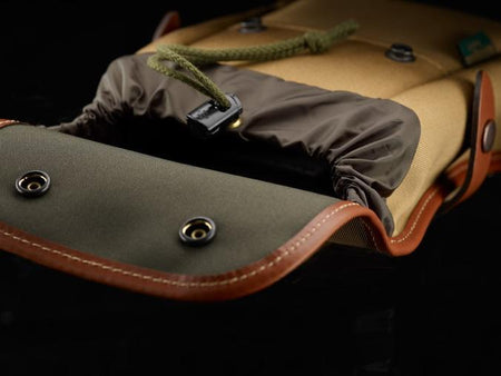 Billingham Delta Pocket - Khaki Canvas / Tan Leather-Camera Bag Pockets-Billingham