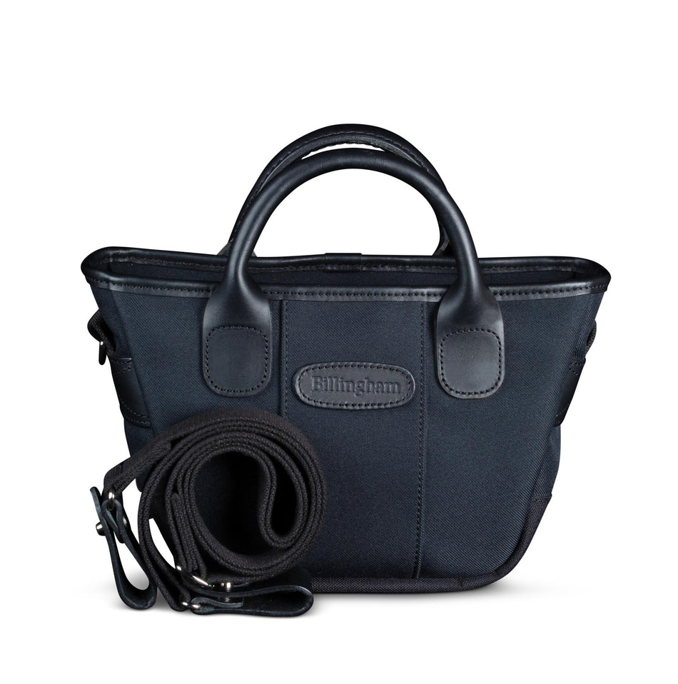 Billingham Dolly Grip Handbag - Black FibreNyte / Black Leather-Totes Bags-Kudos Cameras