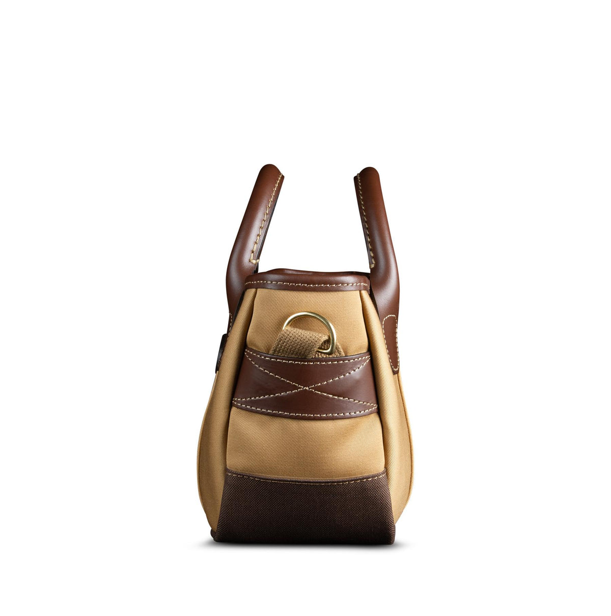 Billingham Dolly Grip Handbag - Khaki Canvas / Chocolate Leather-Totes Bags-Kudos Cameras