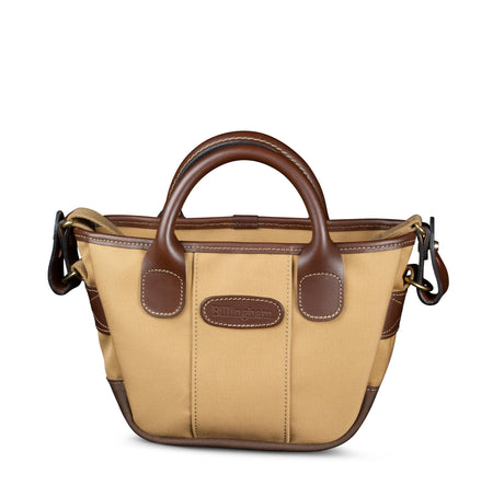 Billingham Dolly Grip Handbag - Khaki Canvas / Chocolate Leather-Totes Bags-Kudos Cameras
