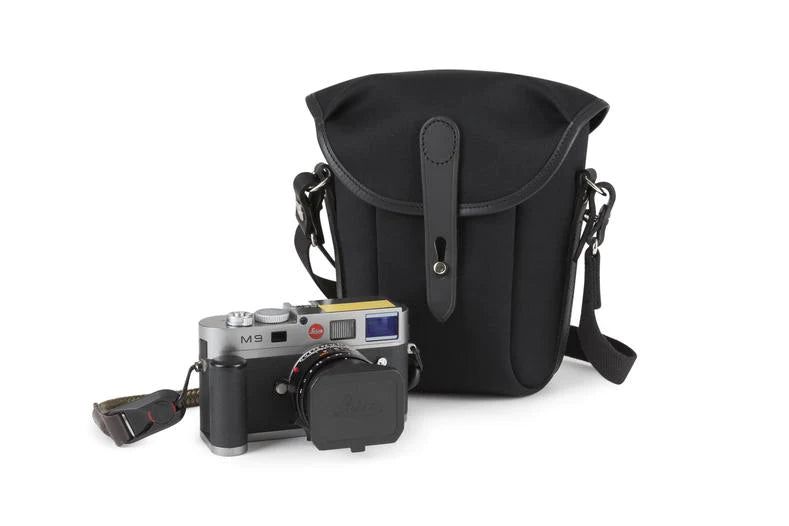 Billingham Galbin Binocular Case Size 10 - Black FibreNyte / Black Leather-Binocular Cases-Billingham