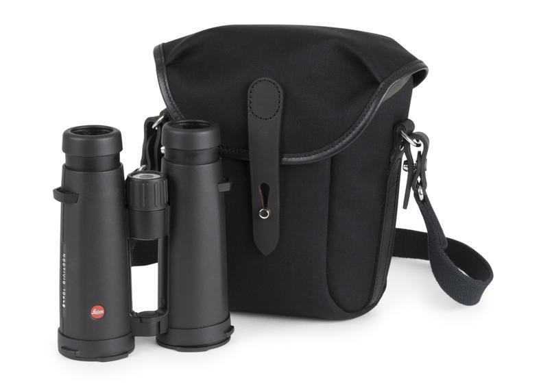 Billingham Galbin Binocular Case Size 10 - Black FibreNyte / Black Leather-Binocular Cases-Billingham