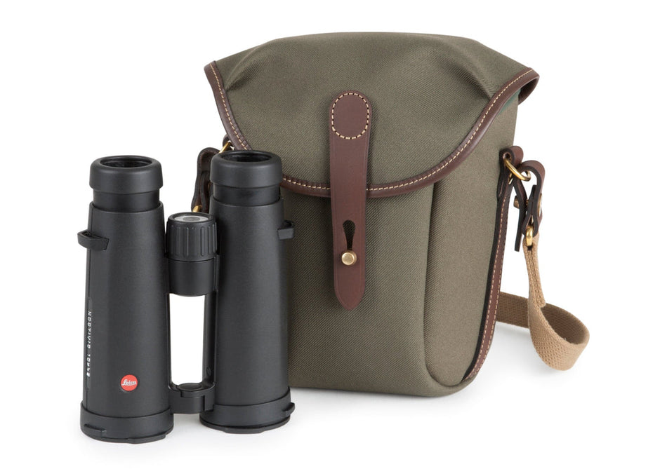 Billingham Galbin Binocular Case Size 10 - Sage FibreNyte / Chocolate Leather-Binocular Cases-Kudos Cameras