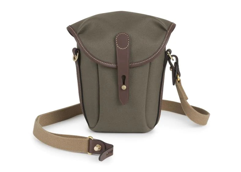 Billingham Galbin Binocular Case Size 10 - Sage FibreNyte / Chocolate Leather-Binocular Cases-Billingham