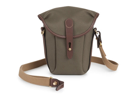 Billingham Galbin Binocular Case Size 10 - Sage FibreNyte / Chocolate Leather-Binocular Cases-Billingham