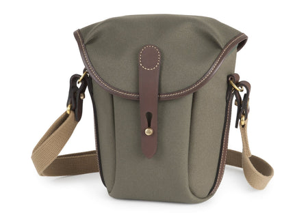 Billingham Galbin Binocular Case Size 10 - Sage FibreNyte / Chocolate Leather-Binocular Cases-Billingham