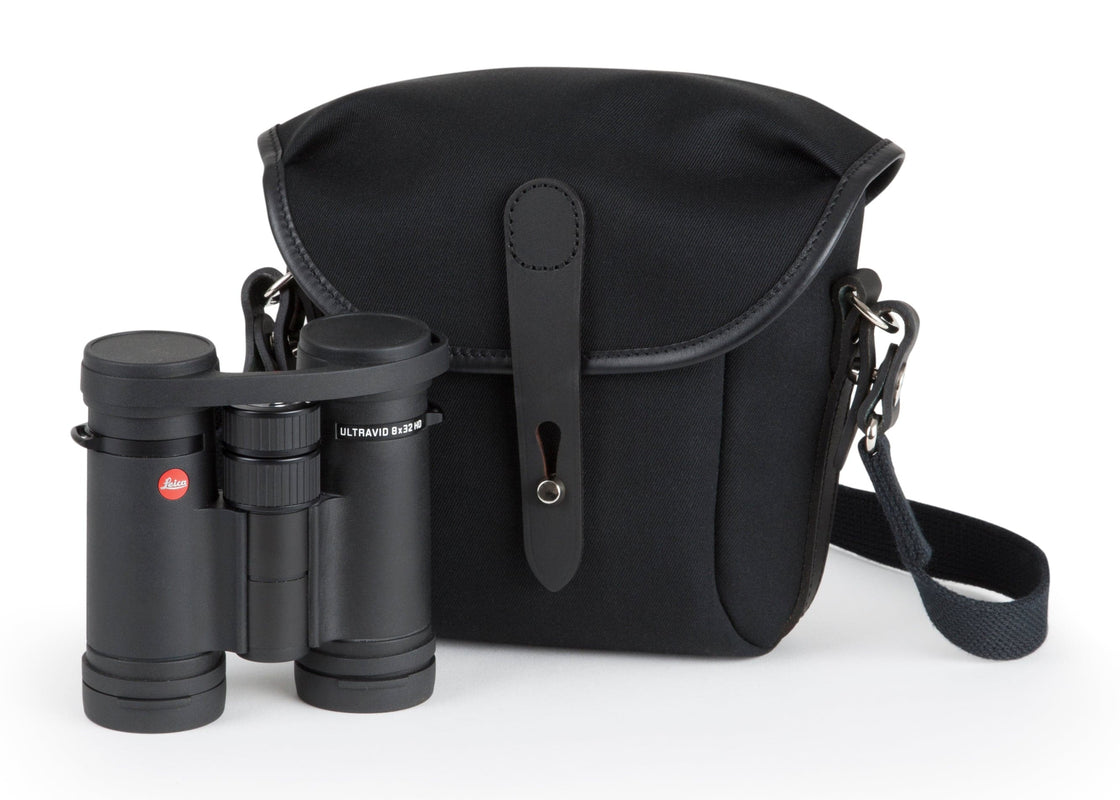 Billingham Galbin Binocular Case Size 8 - Black FibreNyte / Black Leather-Binocular Cases-Kudos Cameras