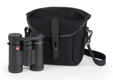 Billingham Galbin Binocular Case Size 8 - Black FibreNyte / Black Leather-Binocular Cases-Kudos Cameras