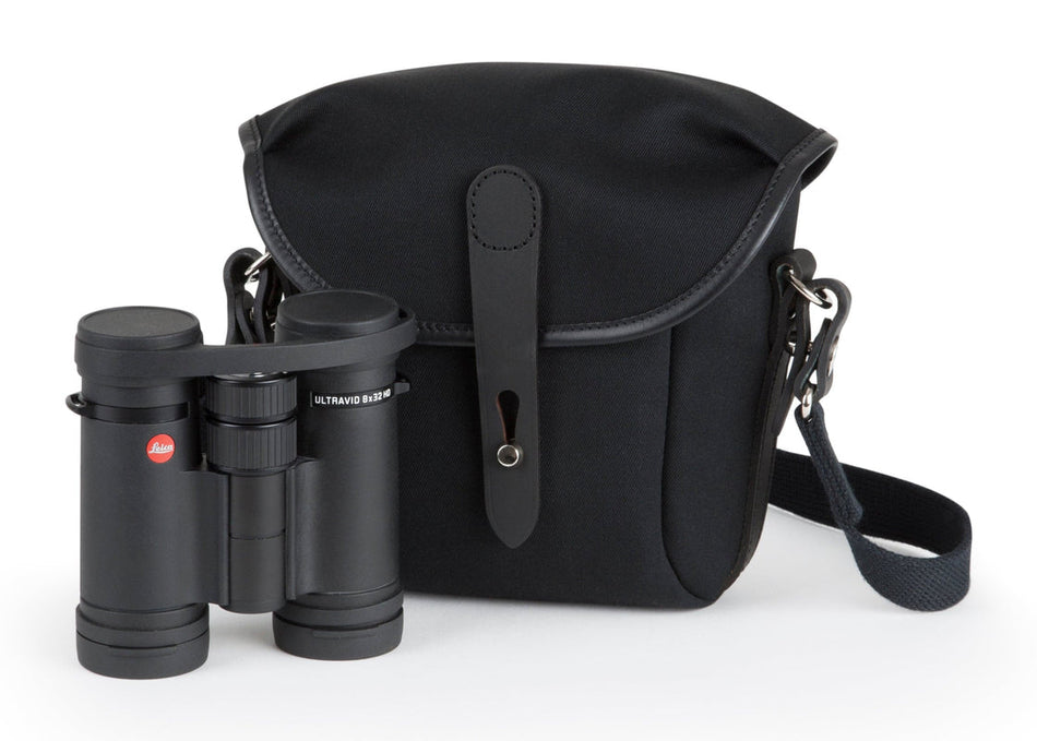 Billingham Galbin Binocular Case Size 8 - Black FibreNyte / Black Leather-Binocular Cases-Kudos Cameras