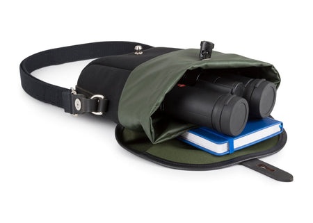 Billingham Galbin Binocular Case Size 8 - Black FibreNyte / Black Leather-Binocular Cases-Kudos Cameras