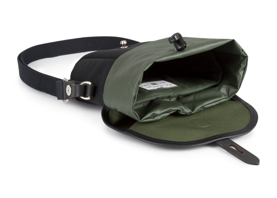 Billingham Galbin Binocular Case Size 8 - Black FibreNyte / Black Leather-Binocular Cases-Kudos Cameras
