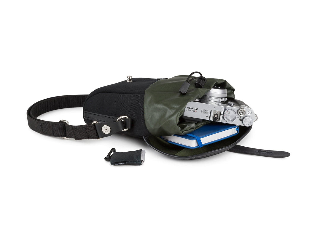 Billingham Galbin Binocular Case Size 8 - Black FibreNyte / Black Leather-Binocular Cases-Kudos Cameras