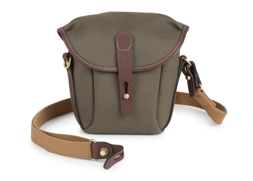 Billingham Galbin Binocular Case Size 8 - Sage FibreNyte / Chocolate Leather-Binocular Cases-Kudos Cameras