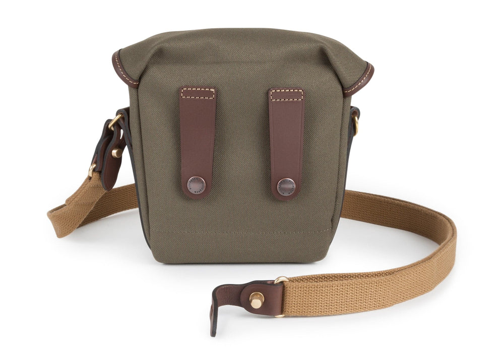 Billingham Galbin Binocular Case Size 8 - Sage FibreNyte / Chocolate Leather-Binocular Cases-Kudos Cameras