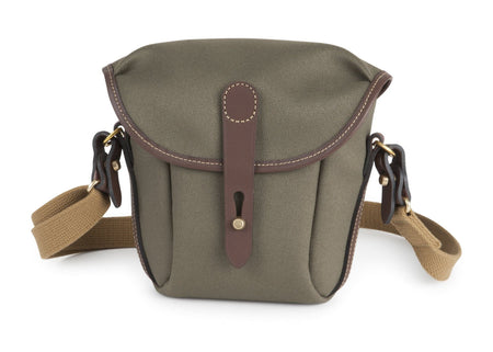 Billingham Galbin Binocular Case Size 8 - Sage FibreNyte / Chocolate Leather-Binocular Cases-Kudos Cameras