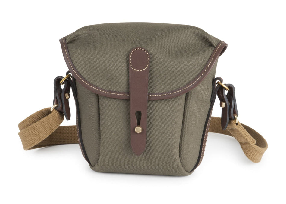 Billingham Galbin Binocular Case Size 8 - Sage FibreNyte / Chocolate Leather-Binocular Cases-Billingham