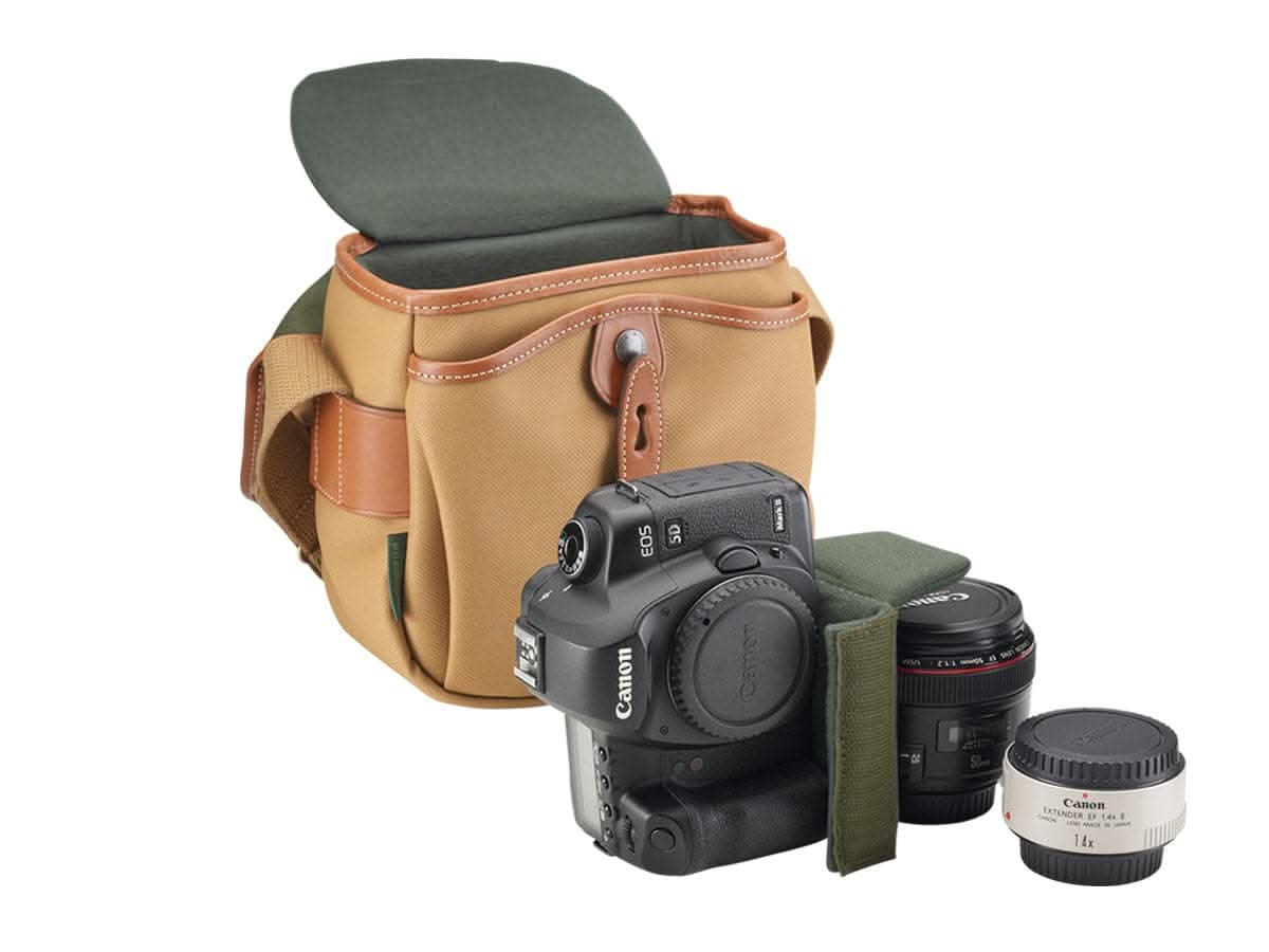 Billingham Hadley Digital Camera Bag - Khaki FibreNyte / Chocolate Leather-Camera Bags-Kudos Cameras