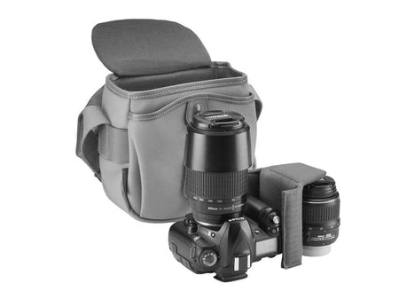 Billingham Hadley Digital Camera Bag - Navy FibreNyte / Chocolate Leather-Camera Bags-Billingham